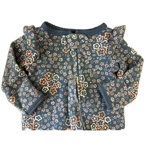 Carters Baby Girl Preemie Sleeper Outfit Zips‎ Reborn Doll Clothes Floral Ruffle